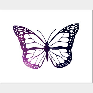 Pink Butterfly Posters and Art